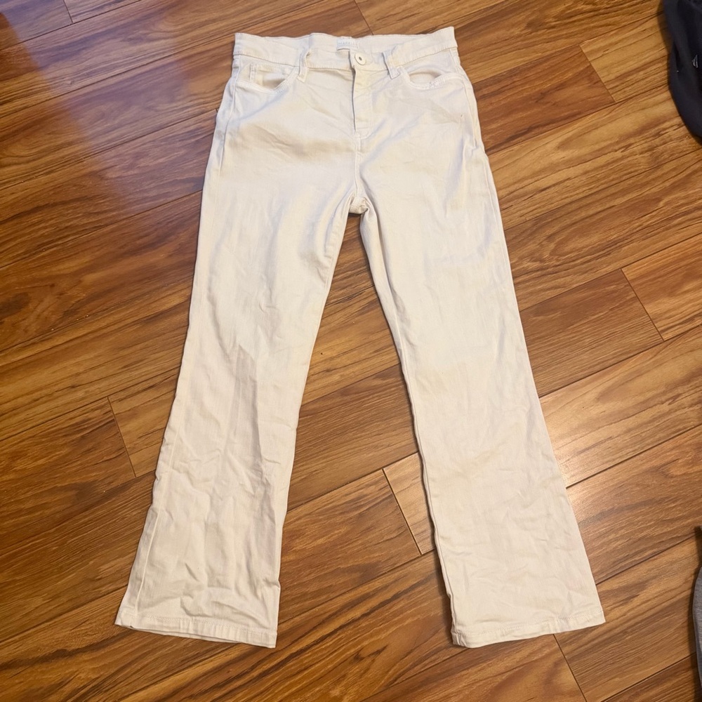 Marella monochrome cream jeans